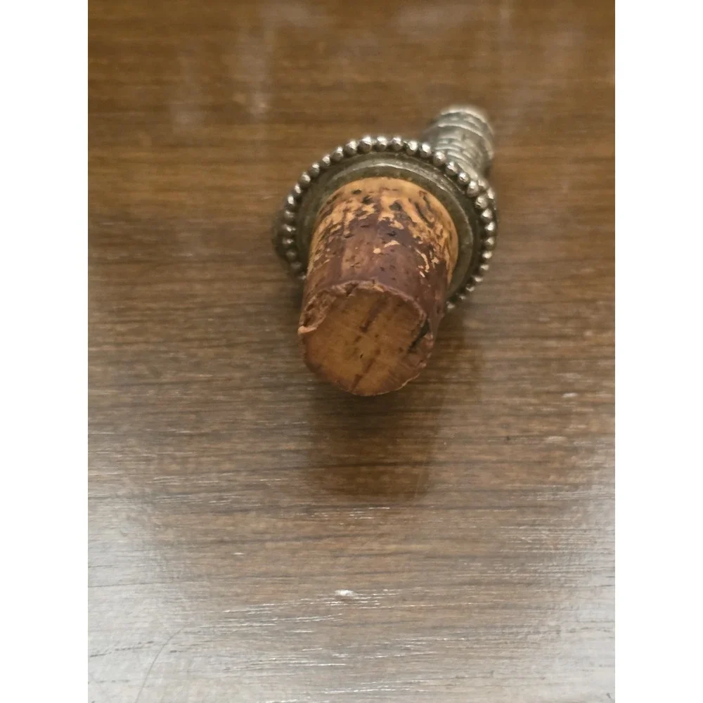 VTG Pewter Lighthouse Wine Bottle Cork Stopper 3